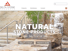 Tablet Screenshot of deltastoneproducts.com